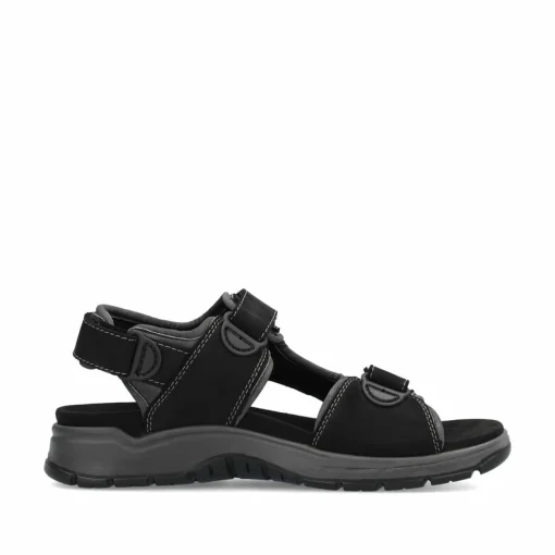 Rieker Herren Trekkingsandalen nachtschwarz