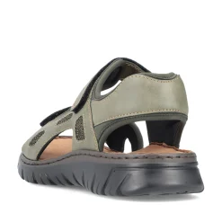 Rieker Herren Trekkingsandalen grüngrau