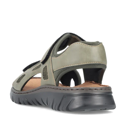Rieker Herren Trekkingsandalen grüngrau