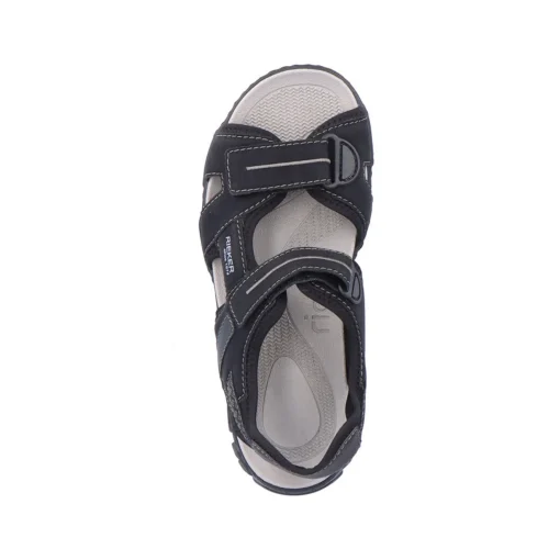 Rieker Herren Trekkingsandalen tiefschwarz