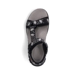 Rieker Herren Trekkingsandalen asphaltschwarz-grau