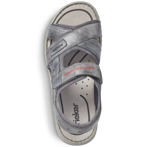 Rieker Herren Trekkingsandalen asphaltgrau
