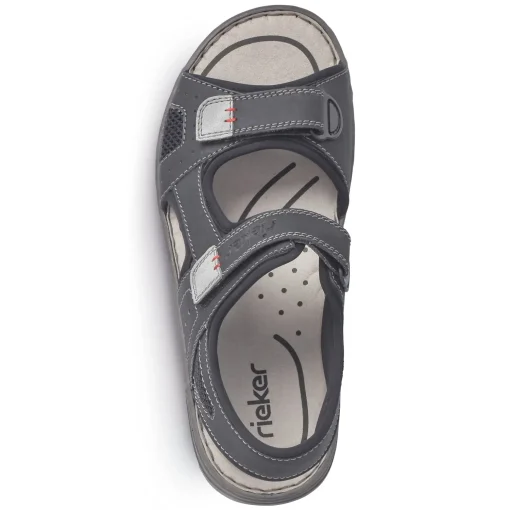 Rieker Herren Trekkingsandalen graphitschwarz