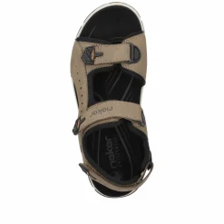 Rieker Herren Trekkingsandalen hellbraun