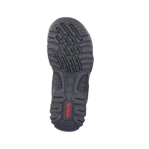 Rieker Herren Trekkingsandalen tiefschwarz
