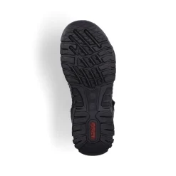 Rieker Herren Trekkingsandalen asphaltschwarz-grau