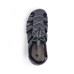 Rieker Herren Trekkingsandalen stahlblau