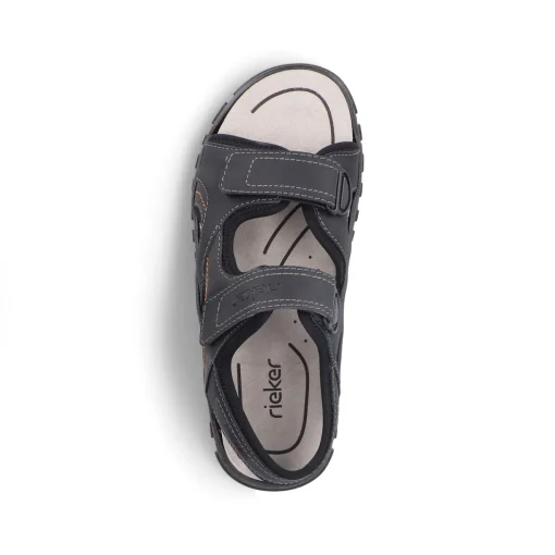 Rieker Herren Trekkingsandalen mitternachtsschwarz