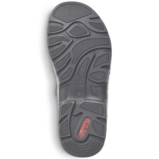 Rieker Herren Trekkingsandalen asphaltgrau