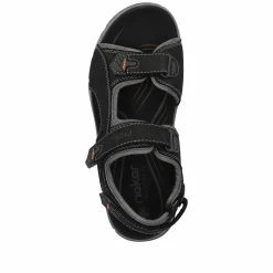 Rieker Herren Trekkingsandalen nachtschwarz