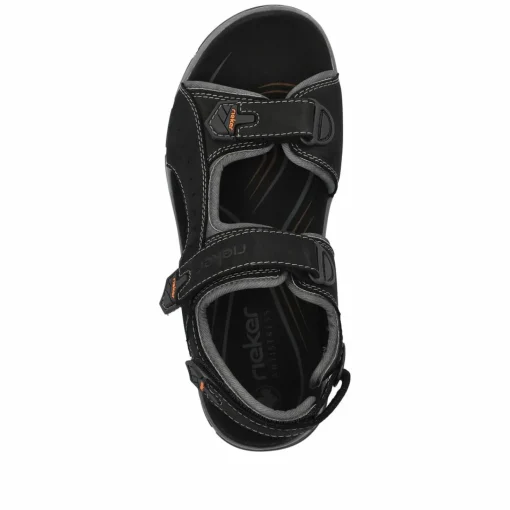 Rieker Herren Trekkingsandalen nachtschwarz