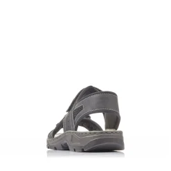 Rieker Herren Trekkingsandalen graphitschwarz