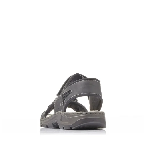 Rieker Herren Trekkingsandalen graphitschwarz