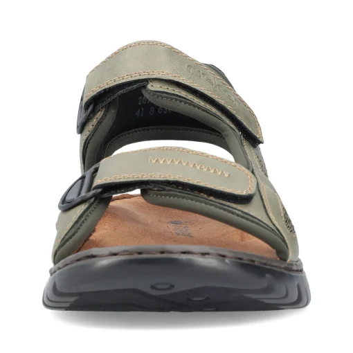 Rieker Herren Trekkingsandalen grüngrau