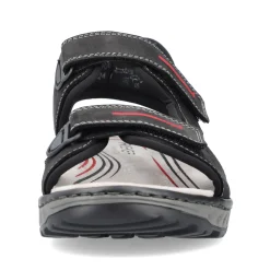 Rieker Herren Trekkingsandalen asphaltschwarz