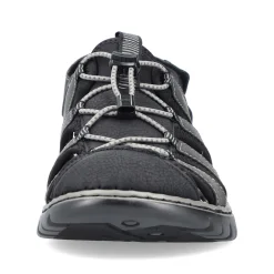 Rieker Herren Trekkingsandalen graphitschwarz