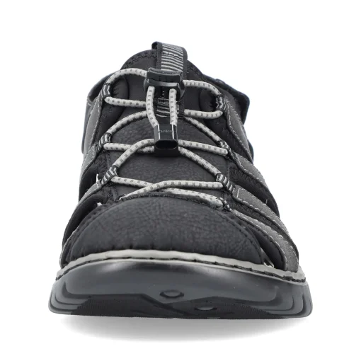 Rieker Herren Trekkingsandalen graphitschwarz