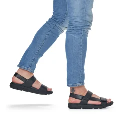 Rieker Herren Trekkingsandalen midnight black