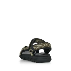 Rieker Herren Trekkingsandalen olive-green stone-grey