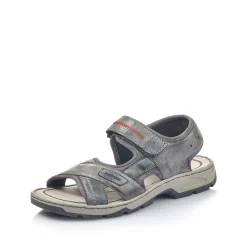 Rieker Herren Trekkingsandalen asphaltgrau