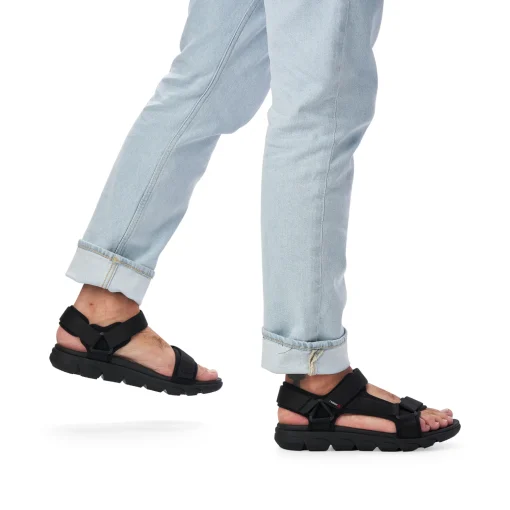Rieker Herren Trekkingsandalen deep black