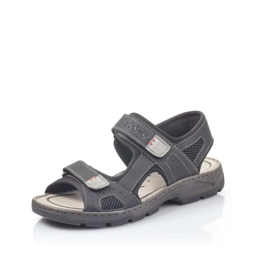 Rieker Herren Trekkingsandalen graphitschwarz