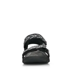 Rieker Herren Trekkingsandalen black-stone grey