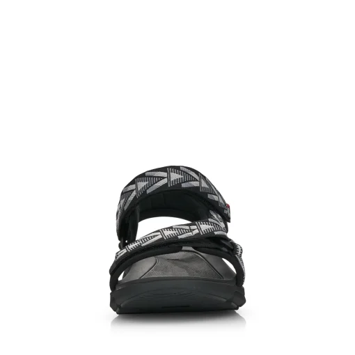 Rieker Herren Trekkingsandalen black-stone grey