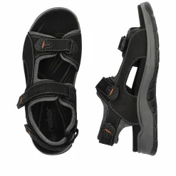 Rieker Herren Trekkingsandalen nachtschwarz