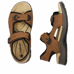 Rieker Herren Trekkingsandalen holzbraun