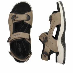 Rieker Herren Trekkingsandalen hellbraun