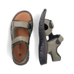 Rieker Herren Trekkingsandalen grüngrau