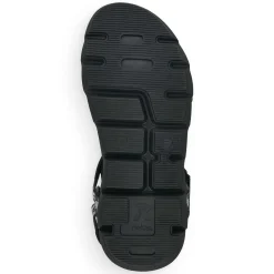 Rieker Herren Trekkingsandalen black-stone grey