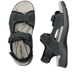 Rieker Herren Trekkingsandalen blaugrau