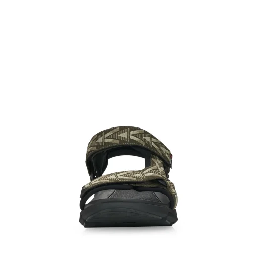 Rieker Herren Trekkingsandalen olive-green stone-grey