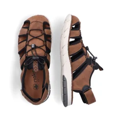 Rieker Herren Trekkingsandalen nussbraun