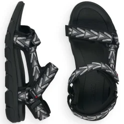 Rieker Herren Trekkingsandalen black-stone grey