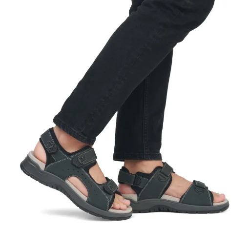 Rieker Herren Trekkingsandalen blaugrau
