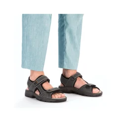 Rieker Herren Trekkingsandalen dunkelgrau