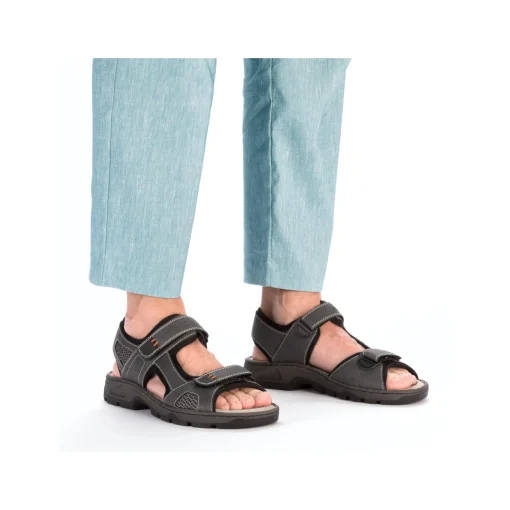 Rieker Herren Trekkingsandalen dunkelgrau