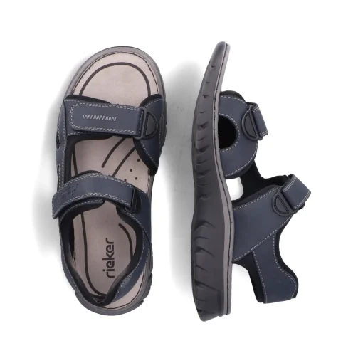 Rieker Herren Trekkingsandalen blaugrau