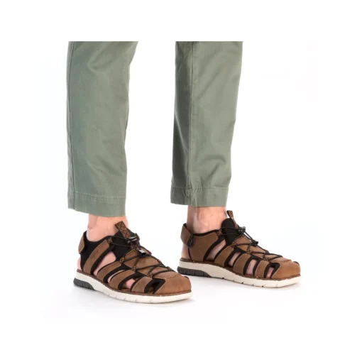 Rieker Herren Trekkingsandalen nussbraun