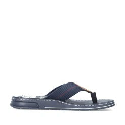 Rieker Herren Zehentrenner marineblau-braun