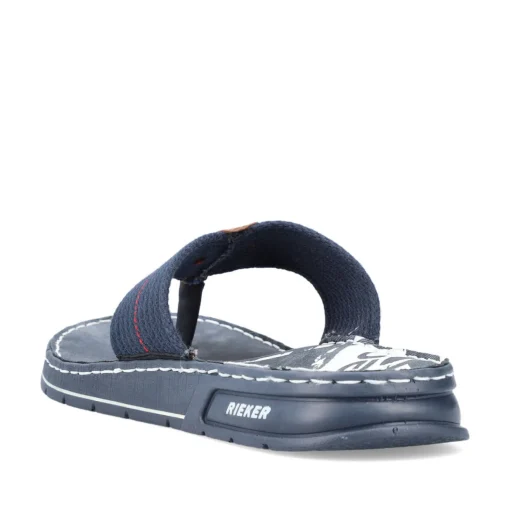 Rieker Herren Zehentrenner marineblau-braun