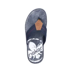 Rieker Herren Zehentrenner marineblau-braun
