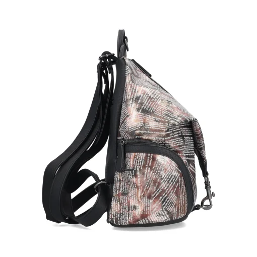 Rieker Rucksack rosa-orange-metallic