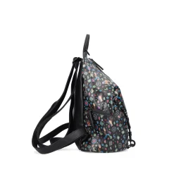 Rieker Rucksack schwarz-gemustert
