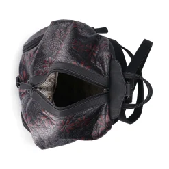 Rieker Rucksack schwarz-rot-floral