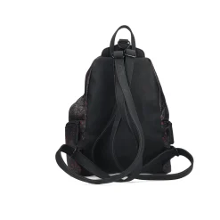 Rieker Rucksack schwarz-rot-floral